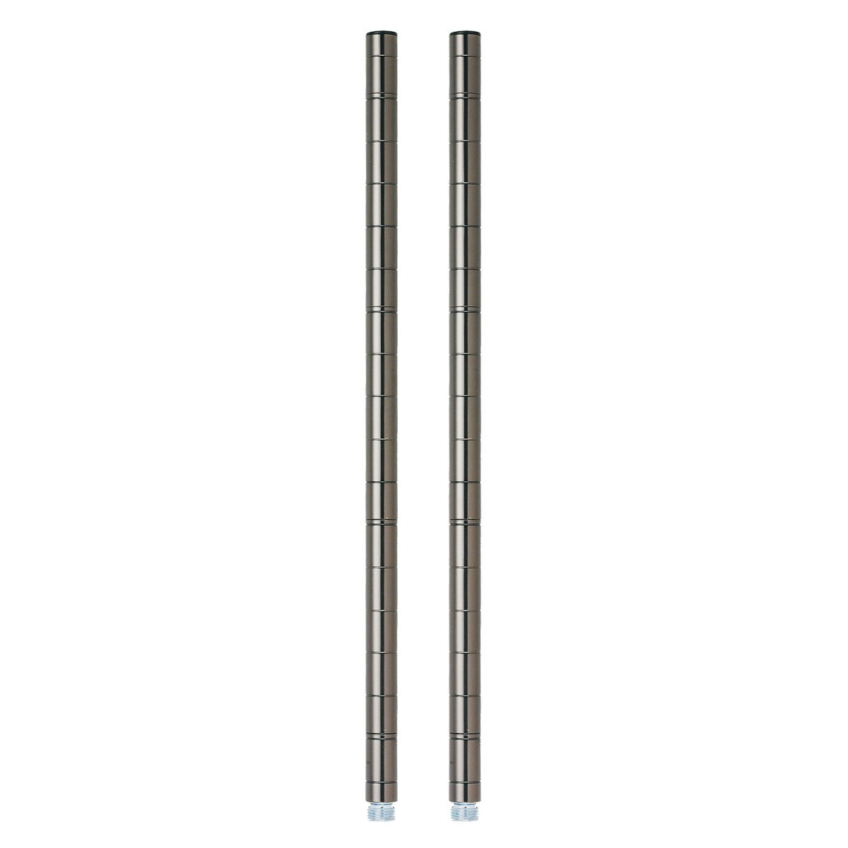 [ドウシシャ] ルミナス ポール径19mm用パーツ ポール 支柱 延長用 46.5cm 2本セット 高さ46.5cm ADD-BN1945 ブラックニッケルシリーズ
