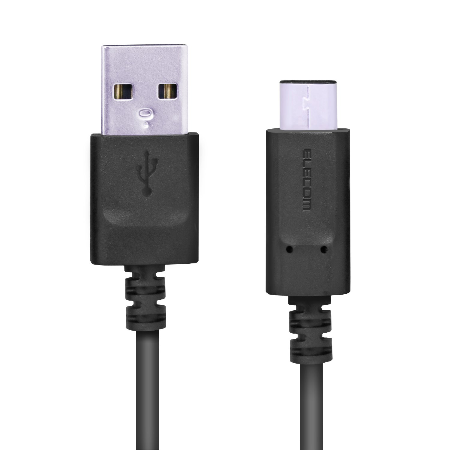 エレコム USB TYPE C ケーブル タイプC (USB A to USB C ) 3A出力で超急速充電 USB2.0認証品 1.5m i Phone15 対応検証済 ブラック MPAーAC15N