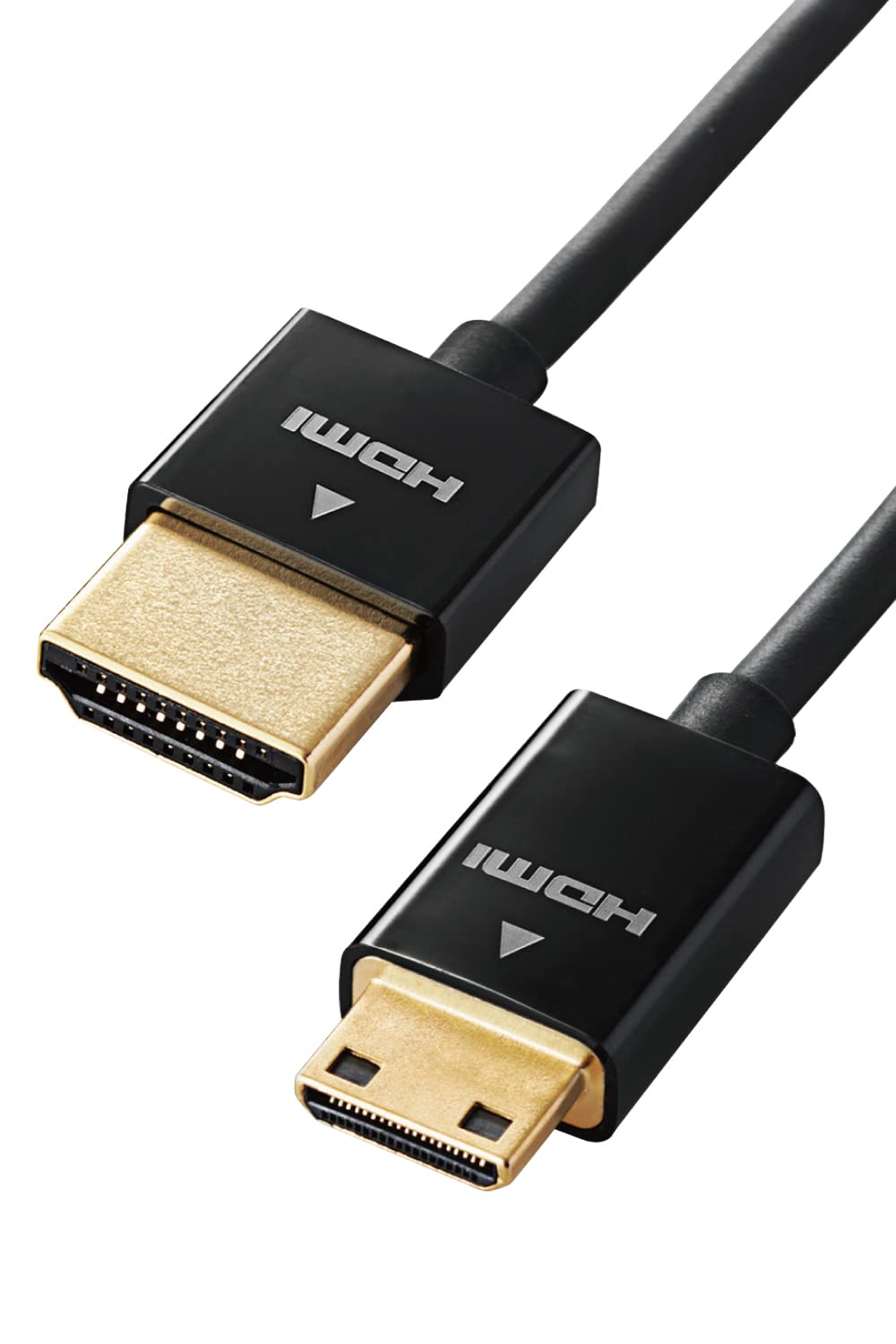 エレコム mini HDMI ケーブル 1.5m 4K × 2K対応 スーパースリム ブラック DGW-HD14SSM15BK