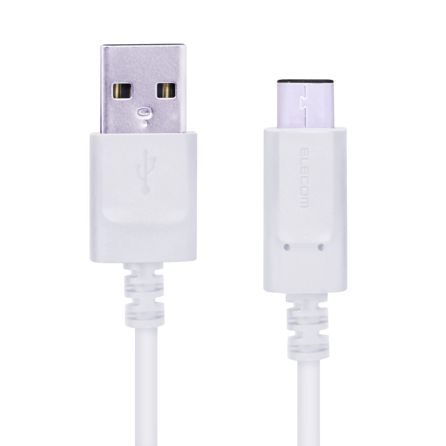 エレコム USB TYPE C ケーブル タイプC (USB A to USB C ) 3A出力で超急速充電 USB2.0認証品 1.5m i Phone15 対応検証済 ホワイト MPAーAC15N