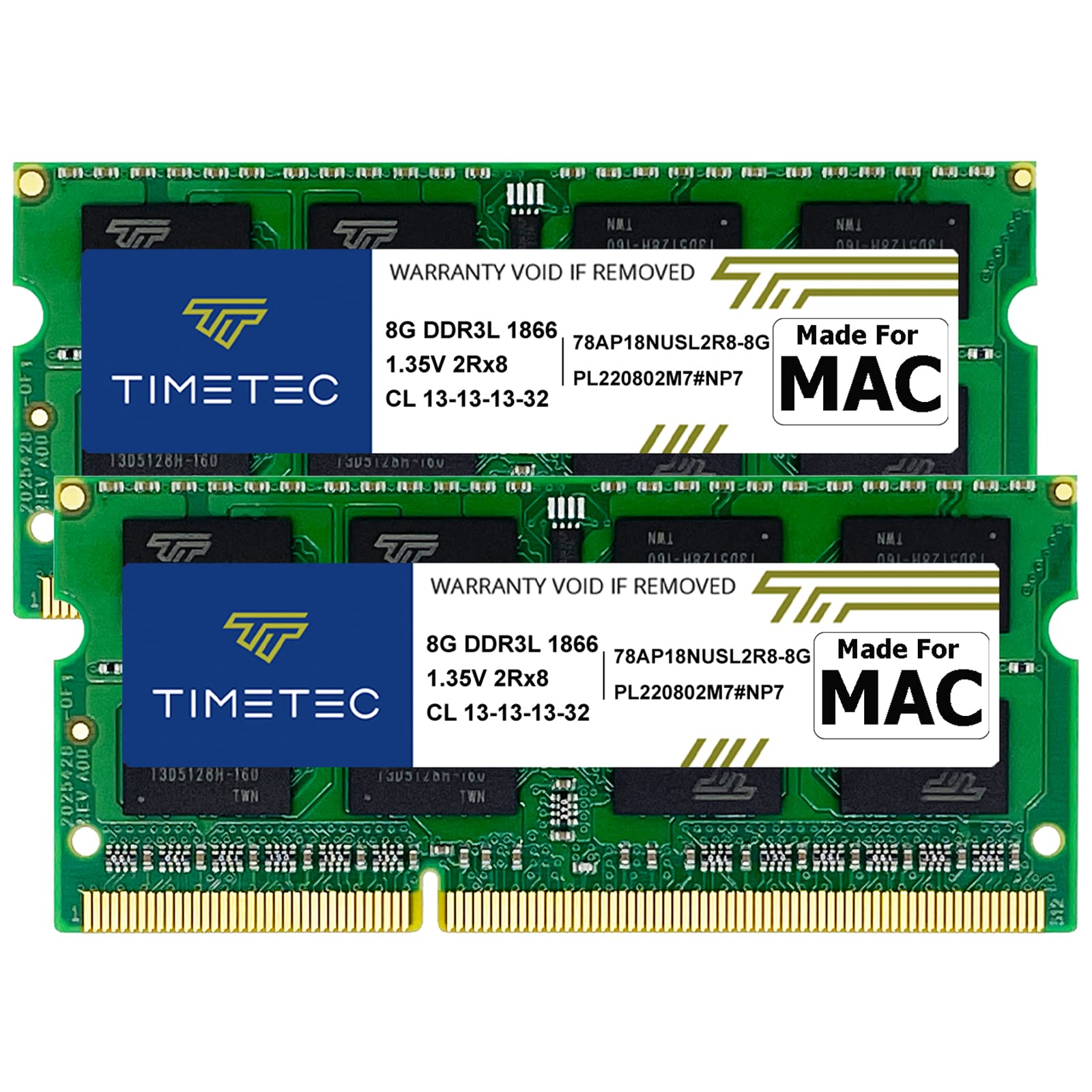 Timetec 16GB キット (2x8GB) Apple Late 2015 iMac (27インチ Retina 5Kディスプレイ付き) DDR3L 1867MHz / 1866MHz PC3L-14900 2Rx8 CL