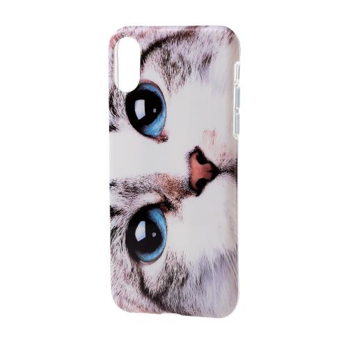 エレコム i Phone X ケース カバー ソフト TPU素材 animal eye アニマル サバトラ PM-A17XUCAT01