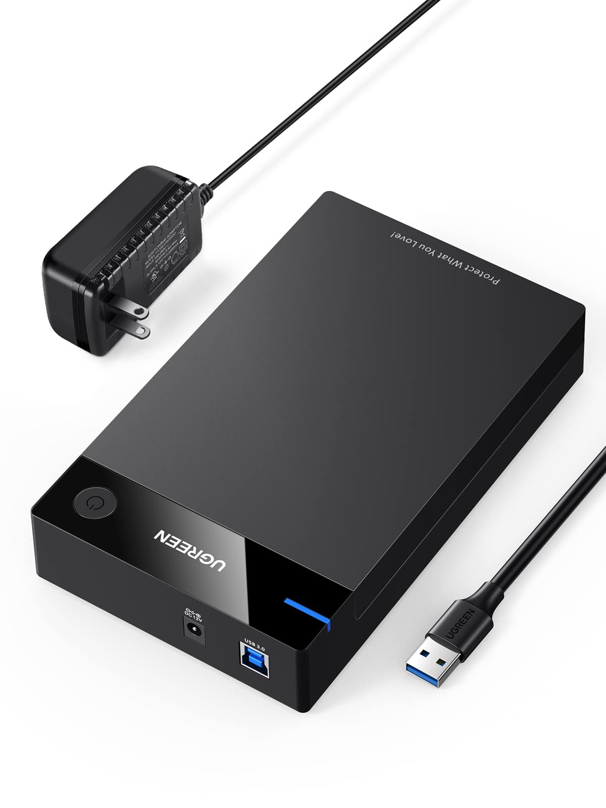 UGREEN 3.5インチ HDD ケース USB 3.2 Gen 1 ハードデスクケース 2.5/3.5インチ SATA 3.0対応 hdd/SSD ケース UASP対応 5Gbps高速転送 20T
