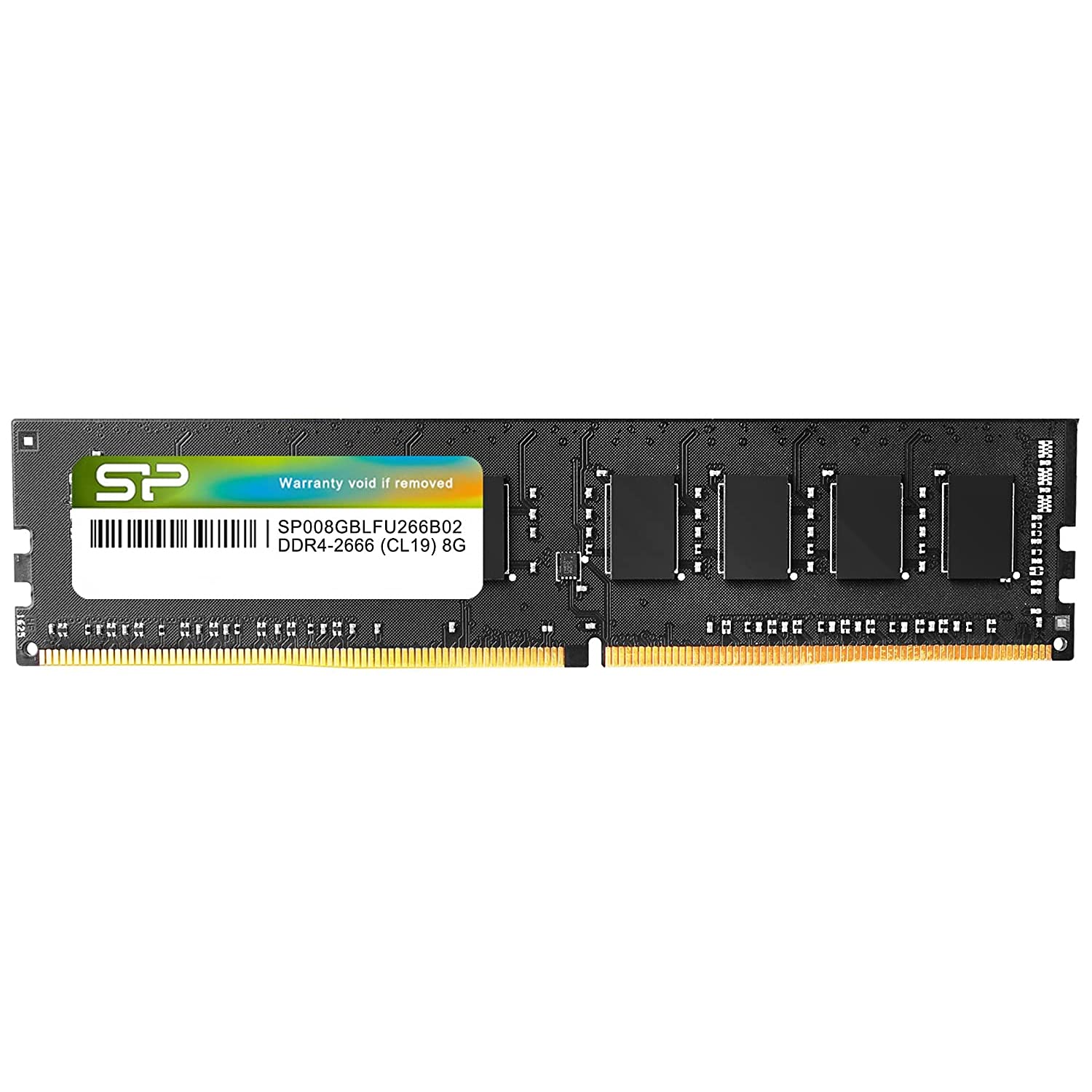 シリコンパワー デスクトップPC用メモリ DDR4-2666(PC4-21300) 8GB×1枚 288Pin 1.2V CL19 SP008GBLFU266B02