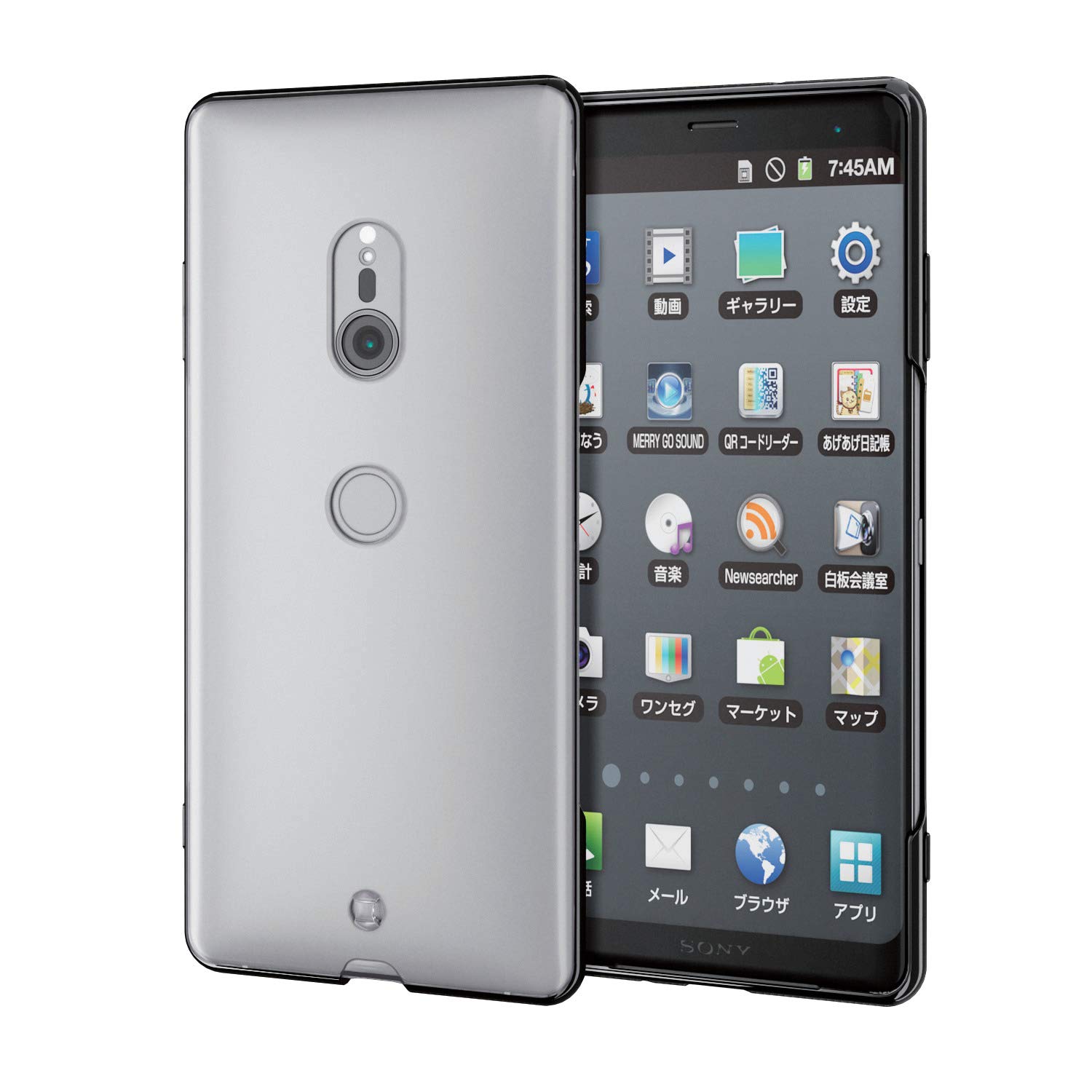 エレコム Xperia XZ3 ケース SO-01L SOV39 衝撃に強いTPU素材 サイドメッキ加工 上品な輝きが、スマホをリッチに魅せる ブラック PM-XZ3UCTMBK