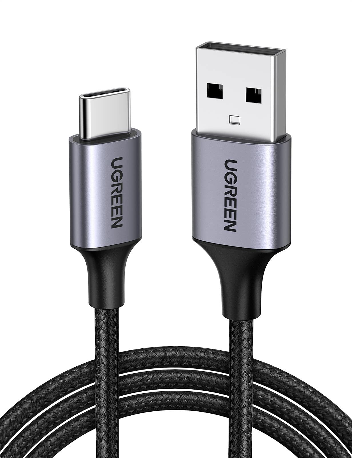 UGREEN USB Type C ケーブル ナイロン編み 3A急速充電 Quick Charge 3.0/2.0対応 56Kレジスタ実装 Xperia XZ XZ2、LG G5 G6 V20等対応 