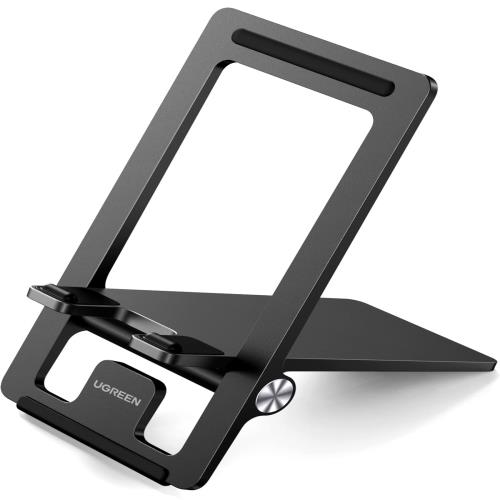 UGREEN スマホスタンド 折りたたみ式 卓上 角度調整 PC+ABS素材 スマホ用 i Phone スタンド ホルダー 持ち運びに便利 充電可能 4.7〜7.9インチのi Phone Androi