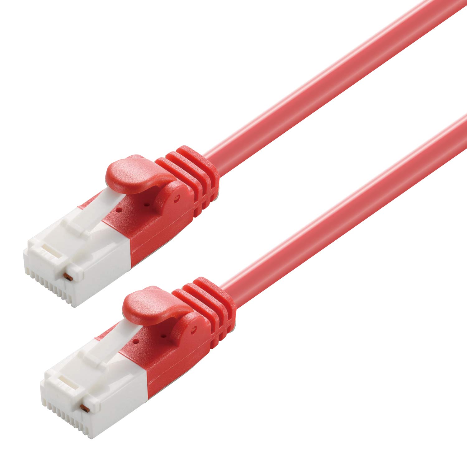 エレコム LANケーブル CAT6 20m ツメが折れない 爪折れ防止コネクタ cat6対応 簡易パッケージ Ro HS指令準拠 レッド LD-GPT/R20/RS