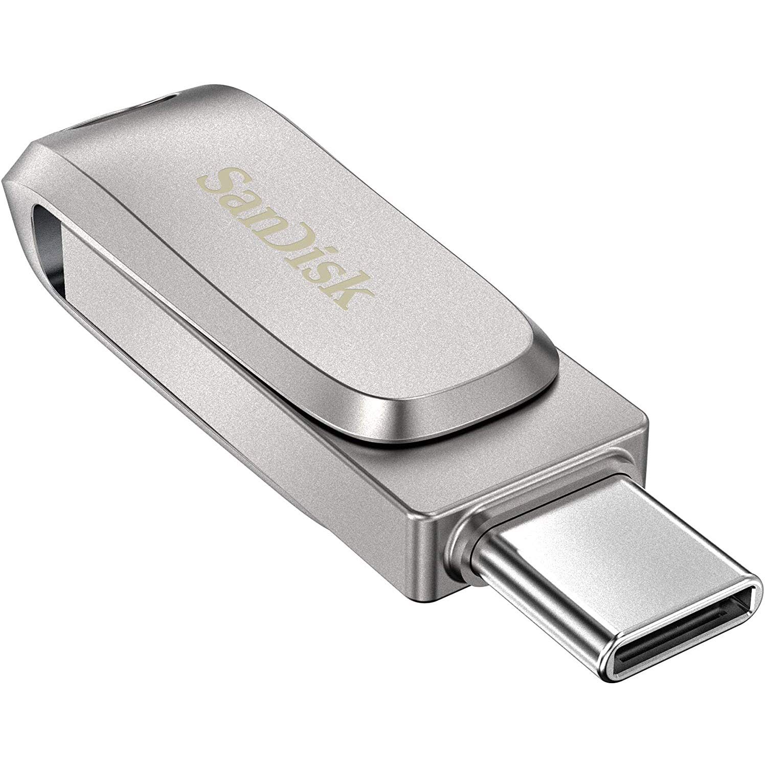 USBメモリー128GB SanDisk サンディスク USB3.1 Gen1-A/Type-C 両コネクタ搭載Ultra Dual Drive Luxe 回転式 [並行輸入品]
