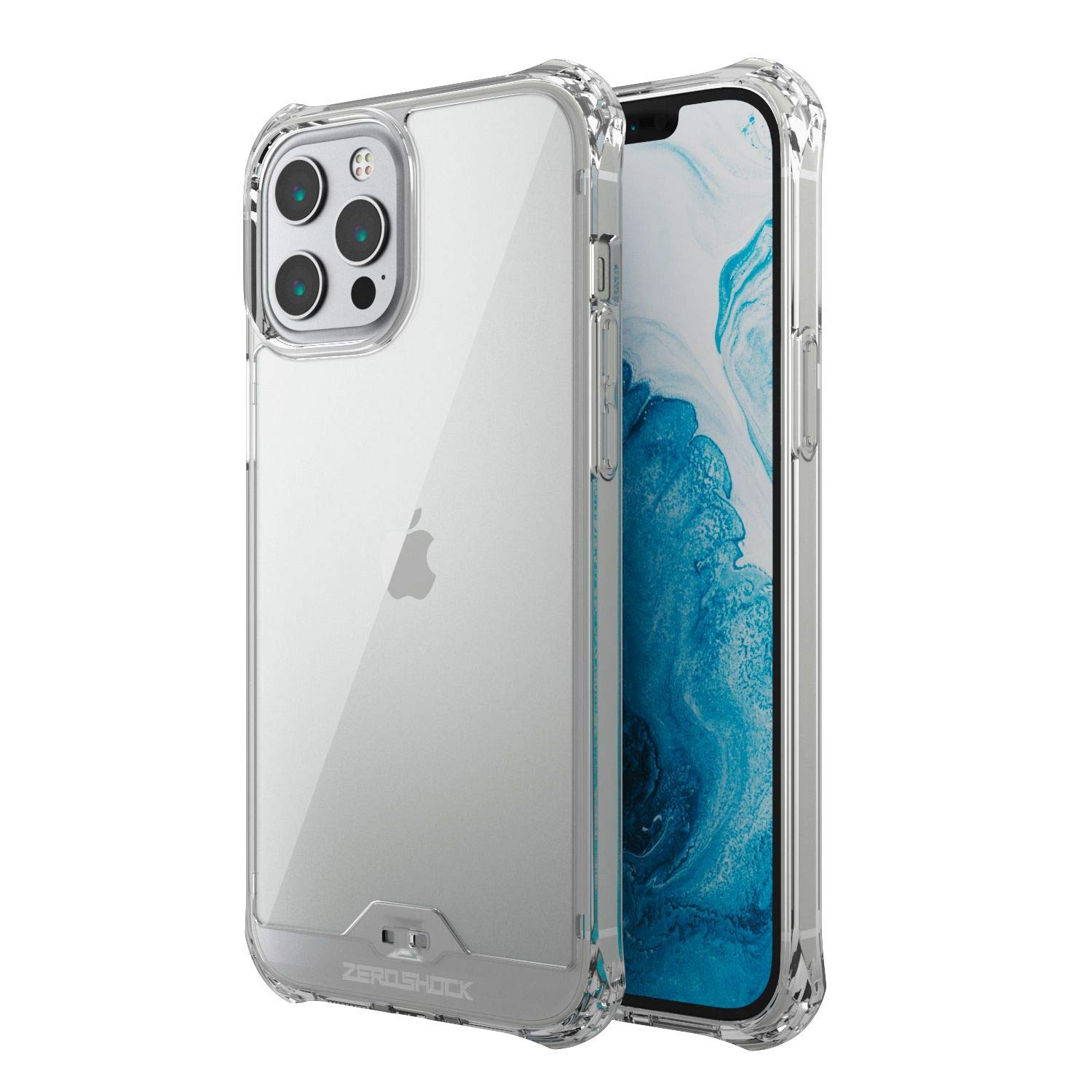 エレコム i Phone 12 Pro Max ケース Qi充電対応 ハイブリッド ZEROSHOCK インビジブル フォルティモ クリア PM-A20CZEROT2CR