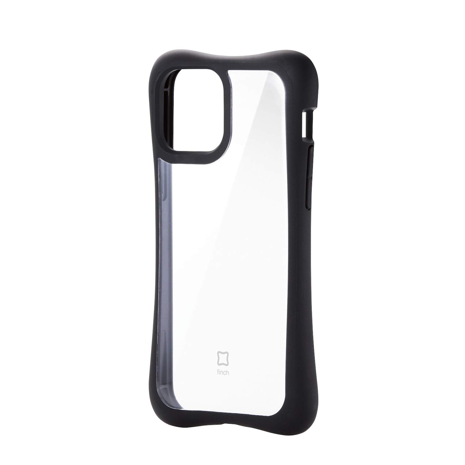エレコム i Phone 12 / 12 Pro ケース ハイブリッド Finch クリアブラック PM-A20BHVHH3CRB