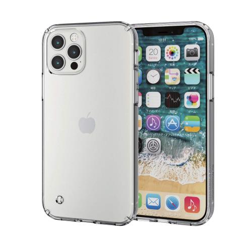 エレコム i Phone 12 / 12 Pro ケース Qi充電対応 ハイブリッド 耐衝撃 フォルティモ クリア PM-A20BHVC2CR
