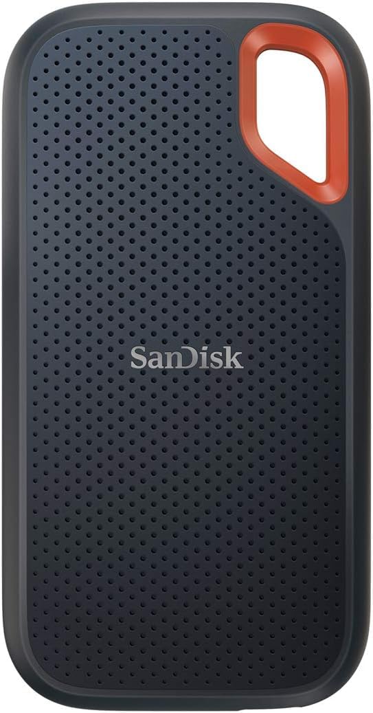 SanDisk SSD 外付け 500GB USB3.2Gen2 読出最大1050MB/秒 防滴防塵 SDSSDE61-500G-GH25 エクストリーム ポータブルSSD V2 Win Mac PS4 PS
