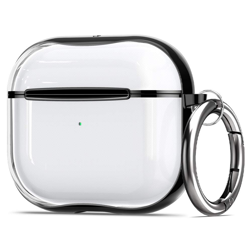 Spigen Airpods 第3世代 ケース Air Pods 3 ケース 透明 クリア ワイヤレス充電 対応 リング カラビナ付き スリム 軽量 耐衝撃 すり傷防止 ウルトラ・ハイブリッド ASD