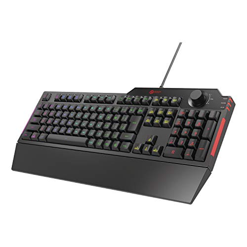 エレコム ゲーミングキーボード 有線 TK-G02UMBK 着脱式リストレスト付 ボリュームル メンブレン フルキー ブラック