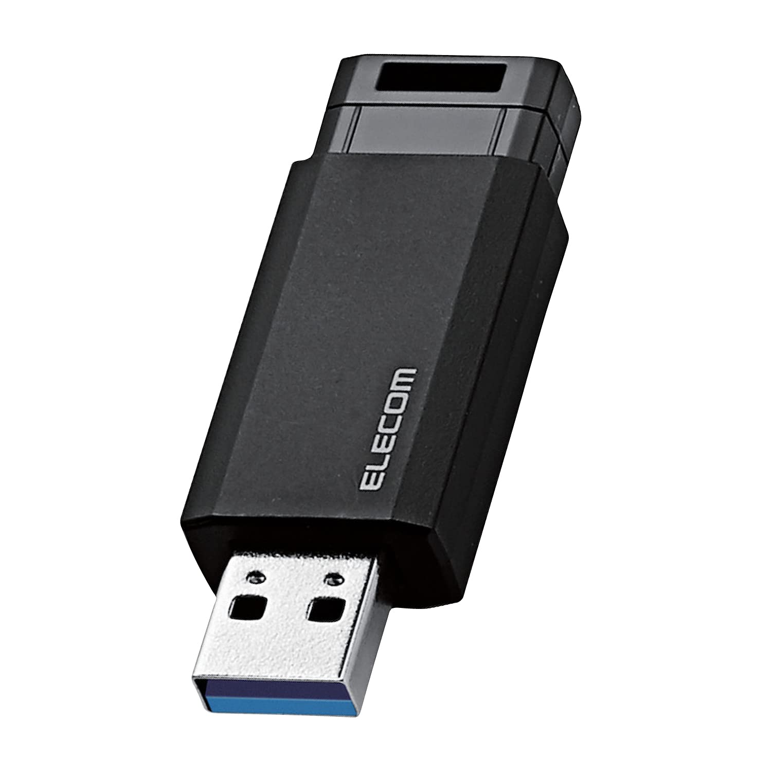 エレコム USBメモリ 64GB USB3.2(Gen1)/USB3.1(Gen1)/USB3.0/USB2.0 ノック式 ブラック MF-PKU3064GBK/E