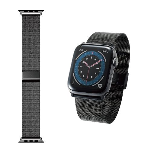 エレコム Apple Watch (アップルウォッチ) バンド 49mm 45mm 44mm 42mm [Apple Watch Ultra 8 7 SE2 SE 6 5 4 3 2 1 対応] ステ