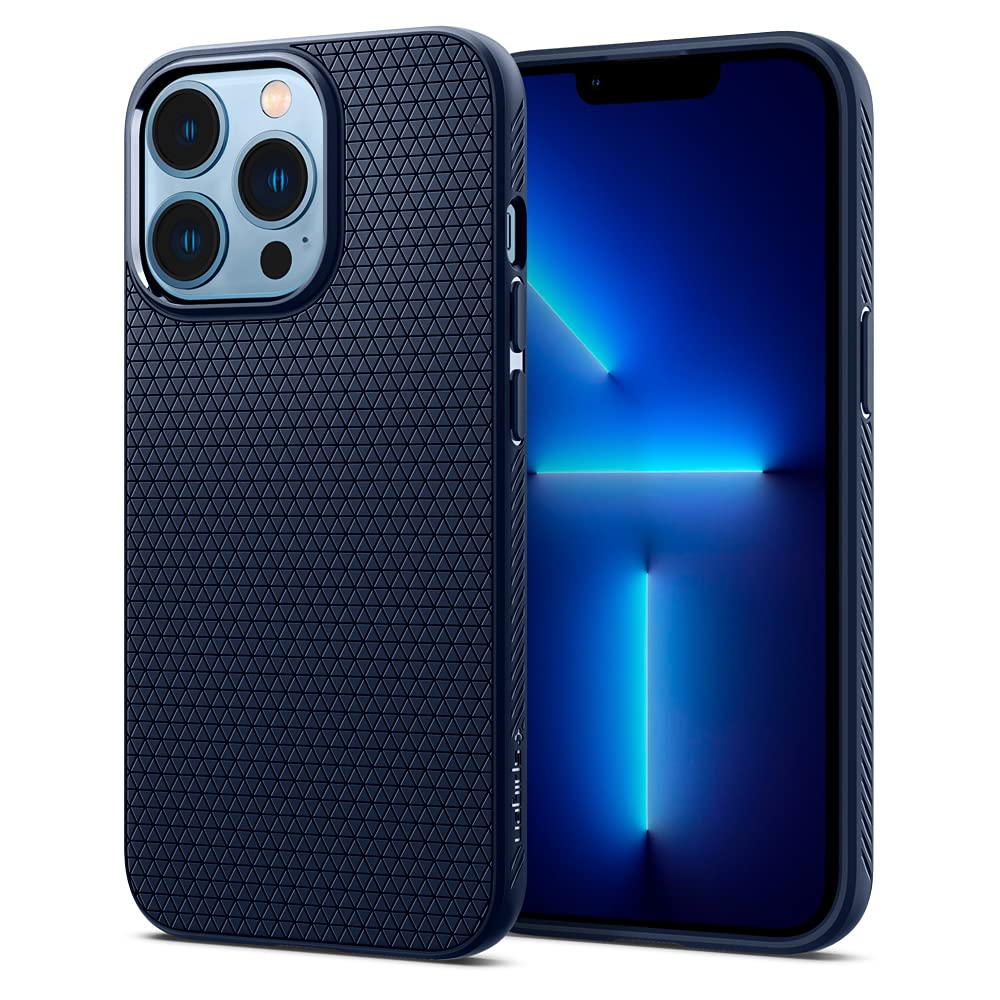 17年社歴の技術力Spigen i Phone13Pro ケース マット感 衝撃吸収 薄型 さらさら 米軍MIL規格取得 TPU 厚さ1.8ｍｍ 滑り止め ソフト ケース 耐衝撃 傷防止 指紋防止 ワ
