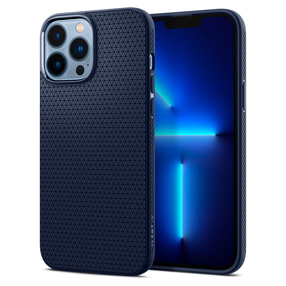 Spigen i Phone 13 Pro Max ケース TPU ソフト ケース マット 滑り止め 耐衝撃 米軍MIL規格取得 傷防止 指紋防止 衝撃吸収 ワイヤレス充電対応 リキッド・エアー AC