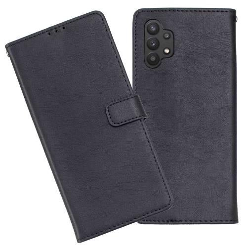 Anrek Samsung Galaxy A32 5G / au SCG08 兼用 ケース 手帳型 カバー （ ブラック) サムスンa32 5g ギャラクシーa32 5g 手帳型ケース カード収納 サ