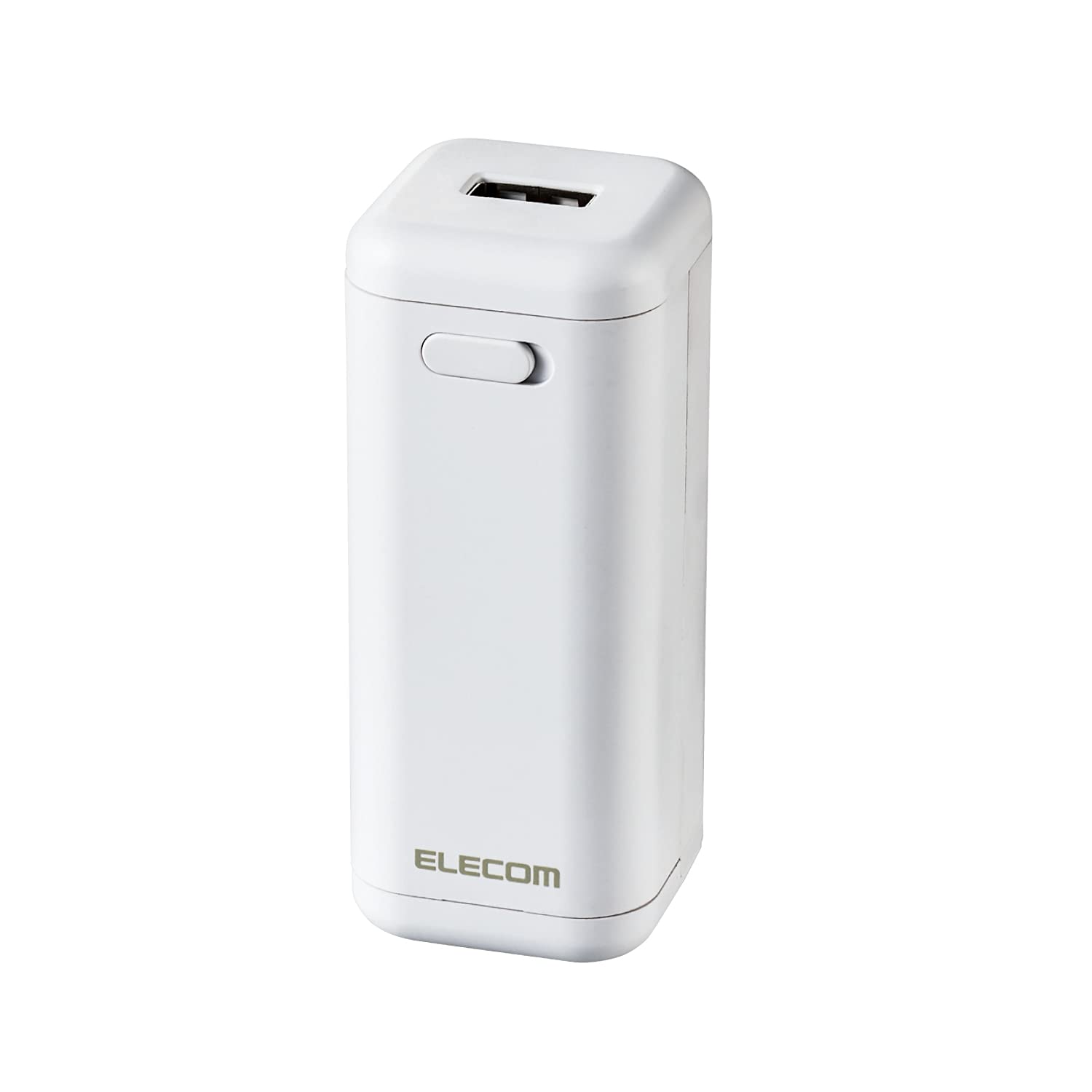 エレコム モバイルバッテリー 乾電池式 単3電池×4本付属 Type-A×1 ホワイト DE-KD01WH