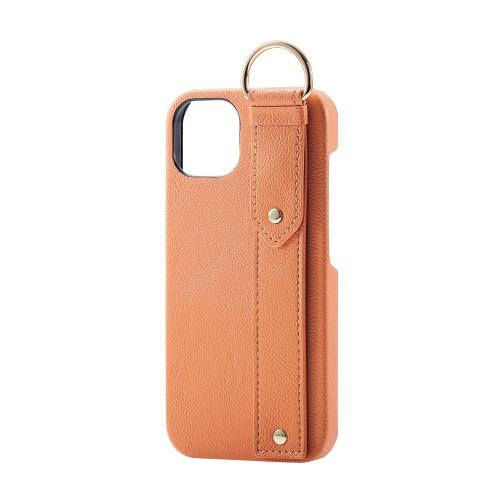 エレコム i Phone 13 2眼 レザーケース オープン RICERCA(Coronet) オレンジ PM-A21BPLOILDR