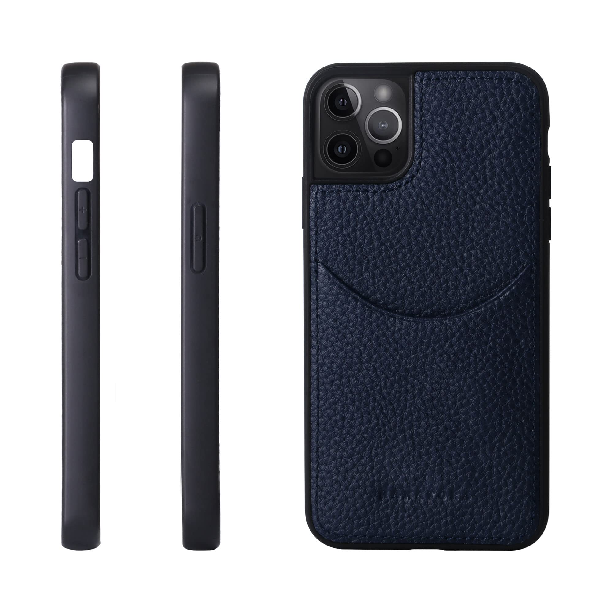 [HANATORA] i Phone13 Pro Max ケース 本革 シュリンクカーフレザー カードポケット 耐衝撃 ハンドメイド ギフト おしゃれ シンプル 大人可愛い メンズ レディース スマホ