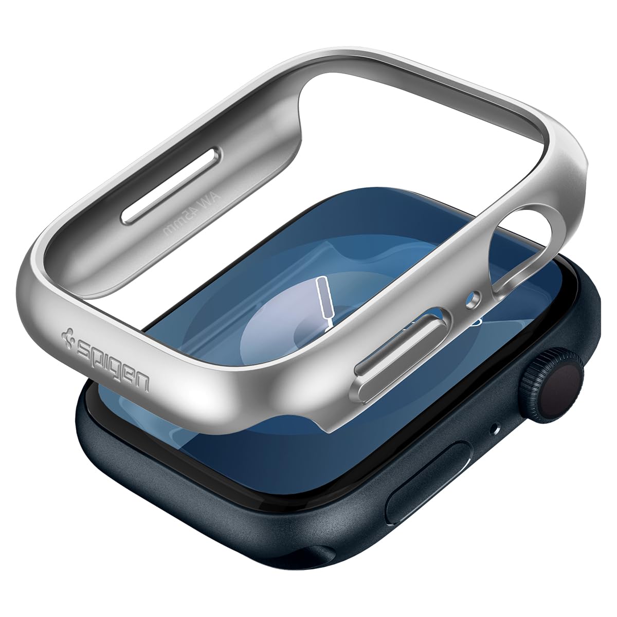 Spigen Apple Watch ケース 45mm Series 9 / 8 / 7 対応 落下 衝撃 吸収 簡易着脱 超薄型 シンプル スリム 軽量 保護カバー アップルウォッチケース シン・フ