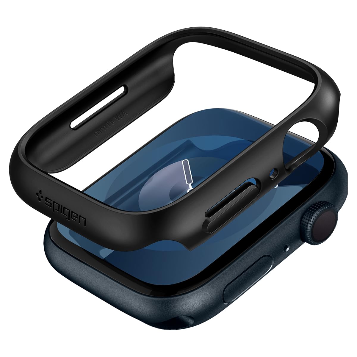 Spigen Apple Watch ケース 41mm Series 9 / 8 / 7 対応 落下 衝撃 吸収 簡易着脱 超薄型 シンプル スリム 軽量 保護カバー アップルウォッチケース シン・フ