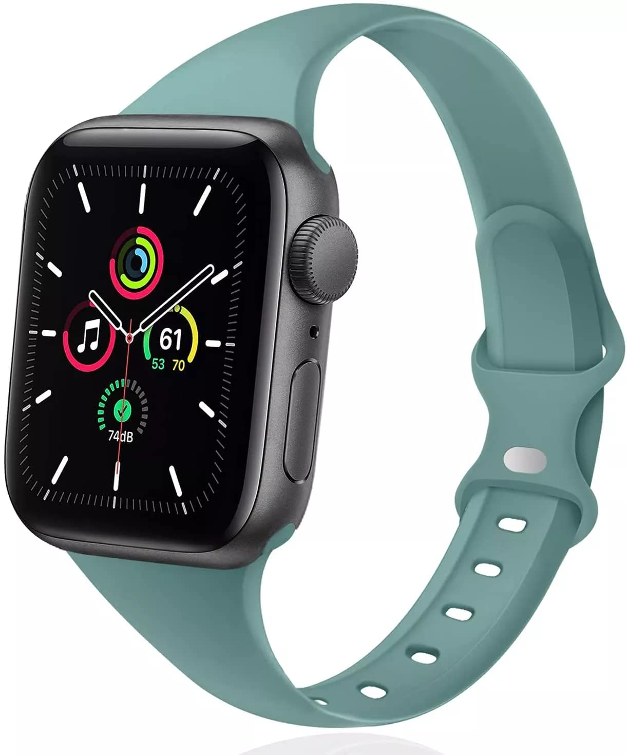 QLTYPRI コンパチブル Apple Watch バンド スポーツシリコンバンド 38mm 40mm 41mm 42mm 44mm 45mm シリコン 製 柔軟 通気 防水性 耐久性 スポーツバン