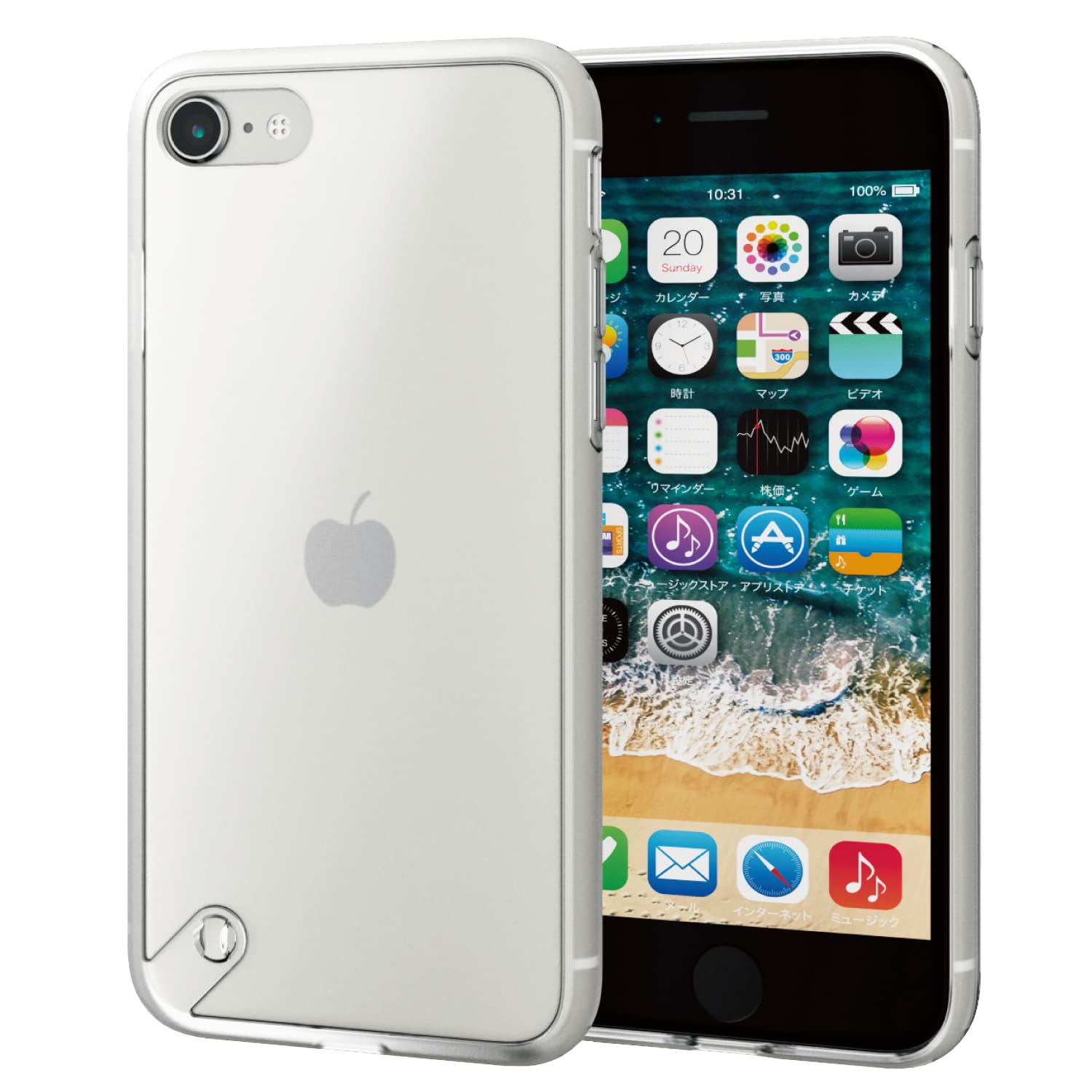 エレコム i Phone SE (第2世代/第3世代) / 8 / 7 用 ケース 耐衝撃 シルキークリア PM-A22SHVCKMCR