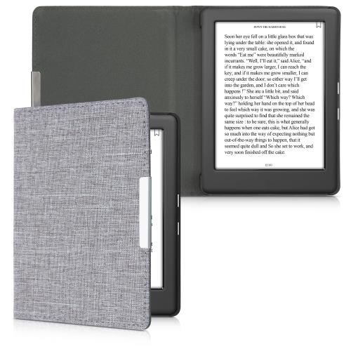 kwmobile Kobo Glo HD/Touch 2.0対応 ケース - 布 電子書籍カバー - オートスリープ reader 保護ケース 対応