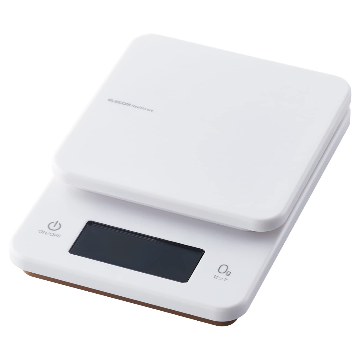 エレコム キッチンスケール 最大3kg 最小0.5g表示 バックライト付 0g表示 自動電源オフ ホワイト HCS-KSA01WH