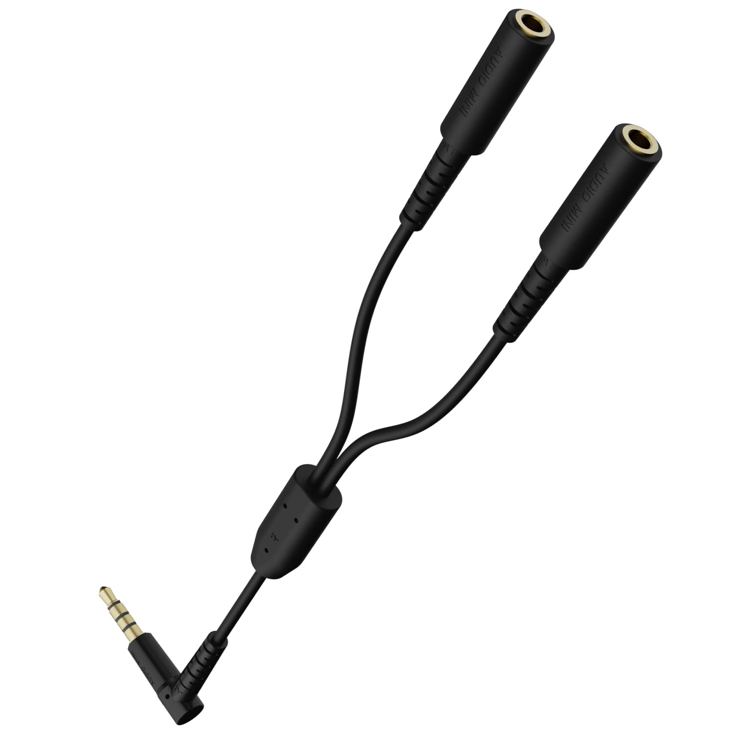 エレコム イヤホンスプリッター 4極 2分配 オーディオ分配ケーブル イヤホン 分配 分岐 ブラック EHP-35W02BK