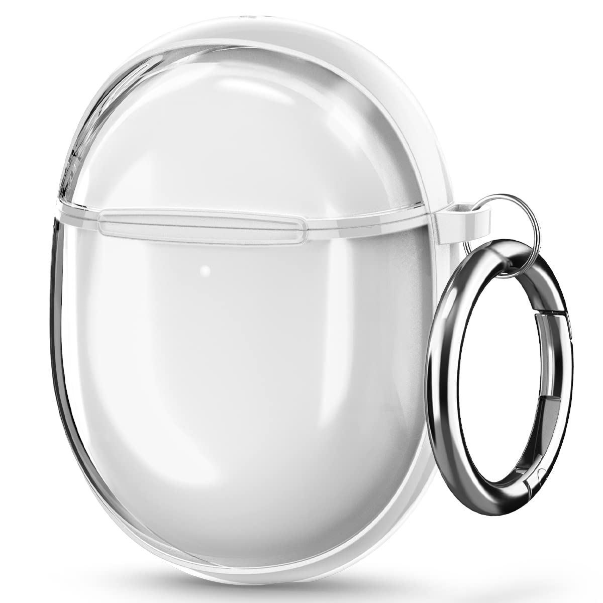 Spigen Pixel Buds Pro ケース 透明 クリア ワイヤレス充電 対応 リング カラビナ付き スリム 軽量 耐衝撃 すり傷防止 ウルトラ・ハイブリッド ACS05134 (ゼット？ホワ