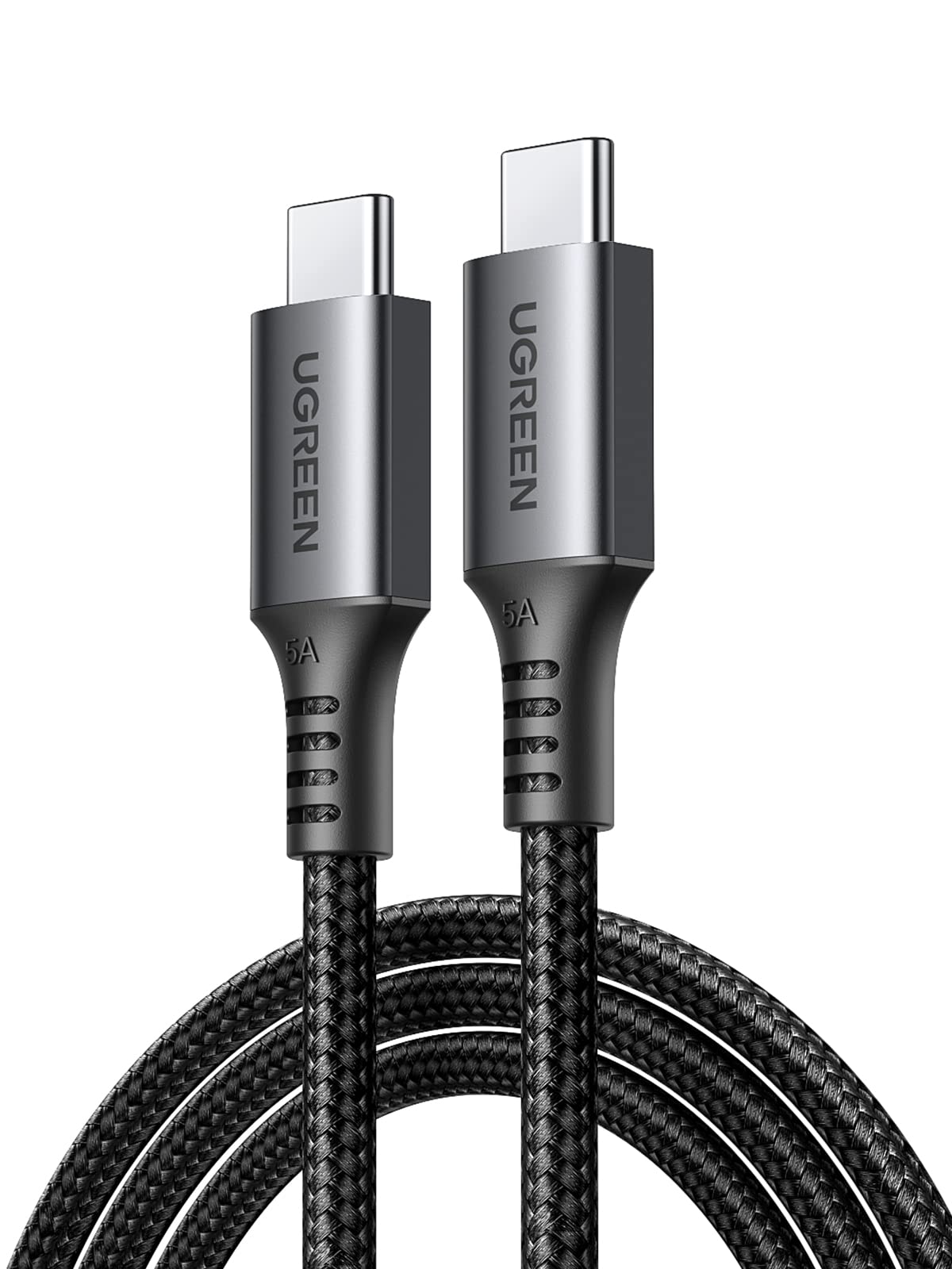 UGREEN USB Type Cケーブル100W/5A PD3.0対応 超急速充電 1Musbc ケーブル ナイロン編組 E-markerチップ内蔵 高速データ転送 Galaxy S24/i Pho