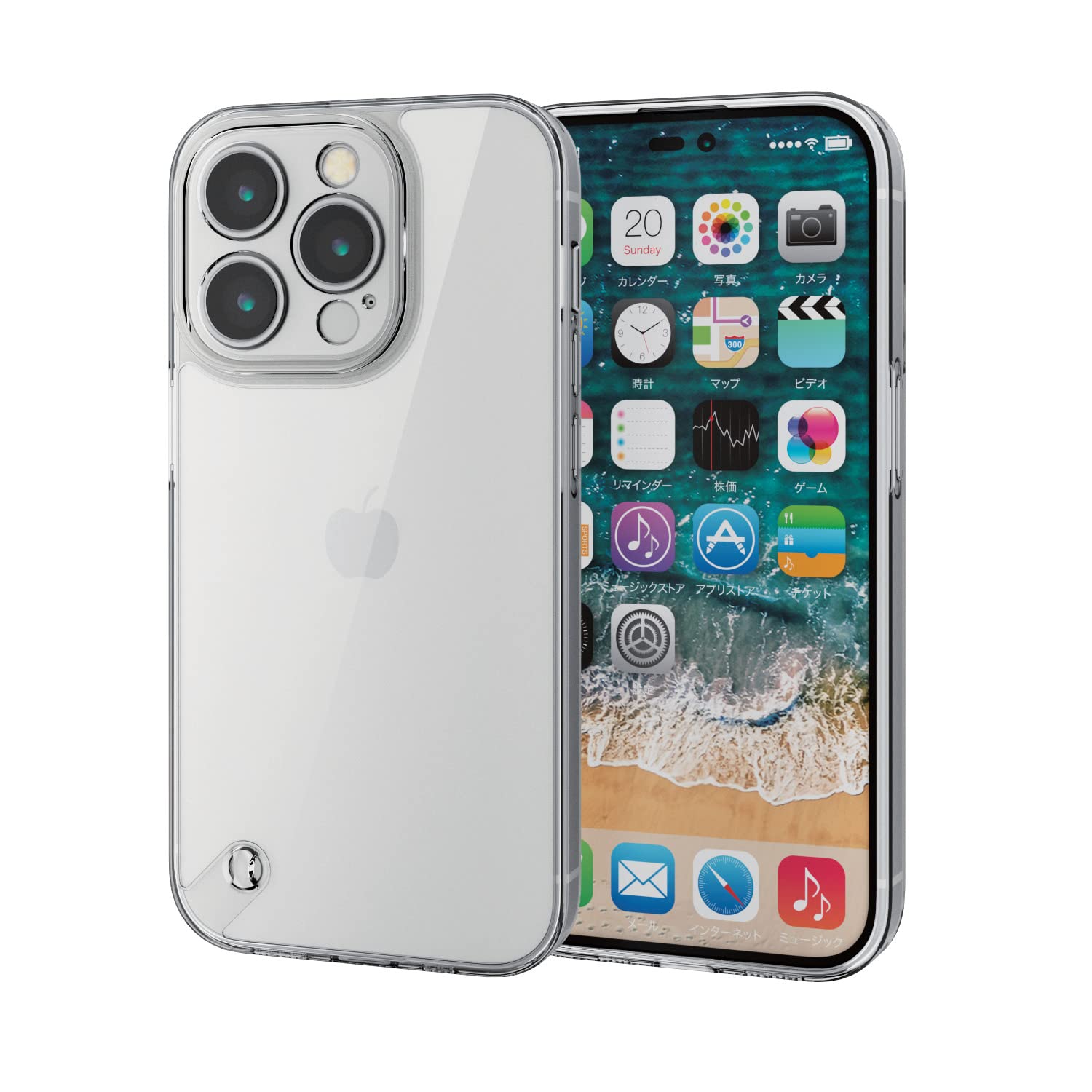 エレコム i Phone14Pro ケース カバー 極限保護 カメラ保護付き カメラレンズ周りまで保護 ハイブリッド TPU ポリカーボネート ストラップホール付き ブラック PM-A22CHVCKK
