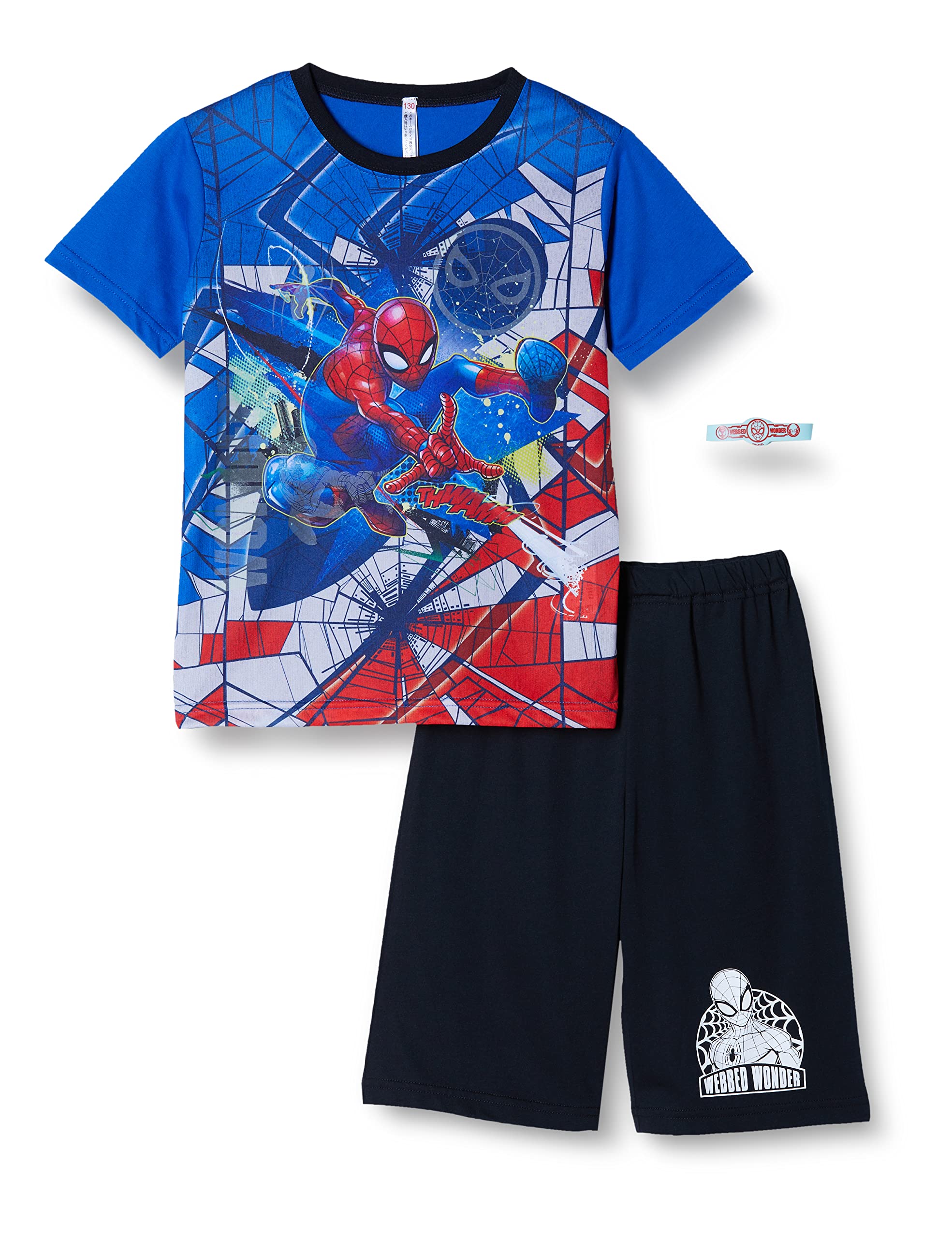 [バンダイ] パジャマセット スパイダーマン 男児 勇気がでる！光るパジャマ ブルー 120