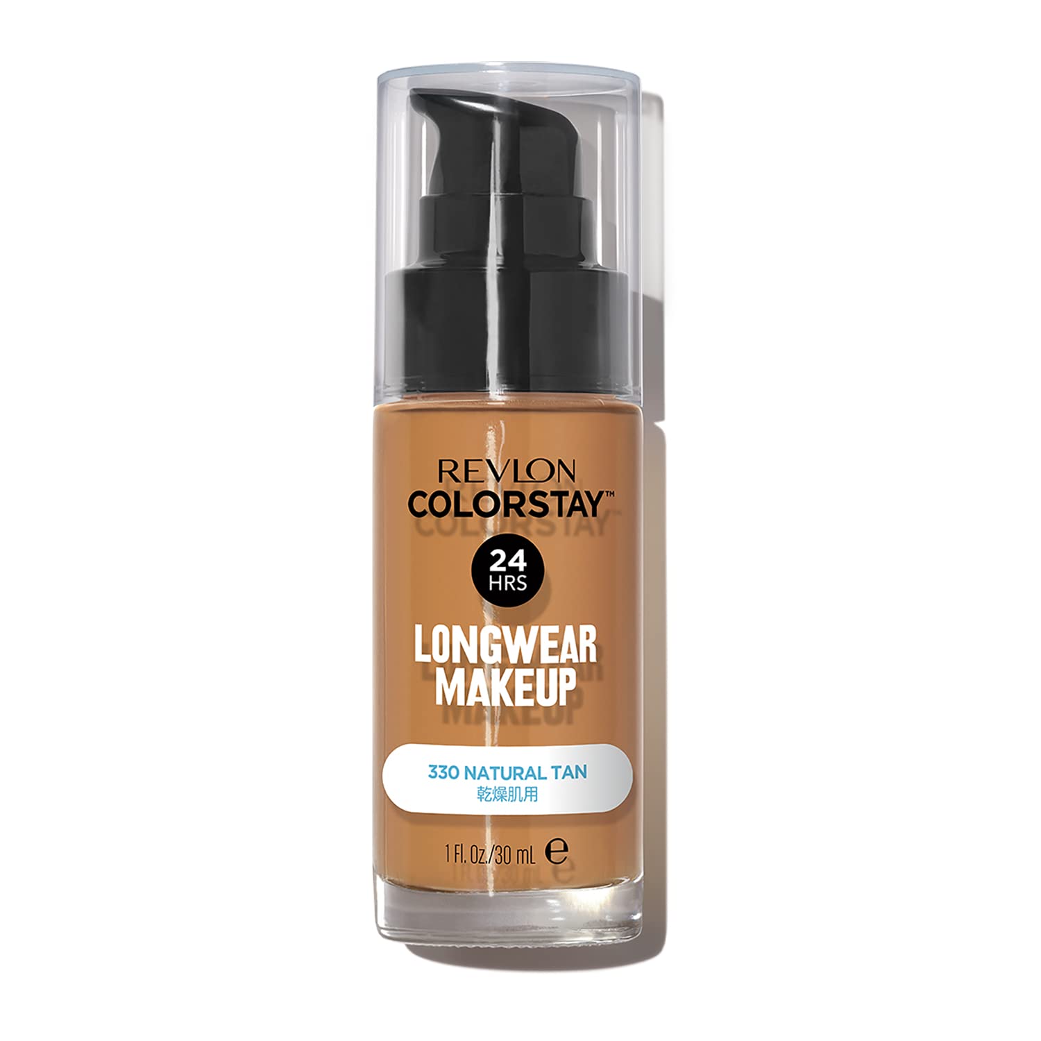 レブロン カラーステイ ロングウェア メイクアップ D 330 ナチュラル タン 健康的な小麦色 乾燥肌用 SPF20 PA++ リキッドファンデーション 30m L