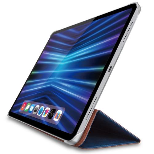エレコム i Pad Pro 11 第4世代 （2022年） ケース カバー フラップケース 背面クリア 2アングル ソフトレザー素材 オートスリープ/ウェイク対応 ブラック TB-A22PMWVNV