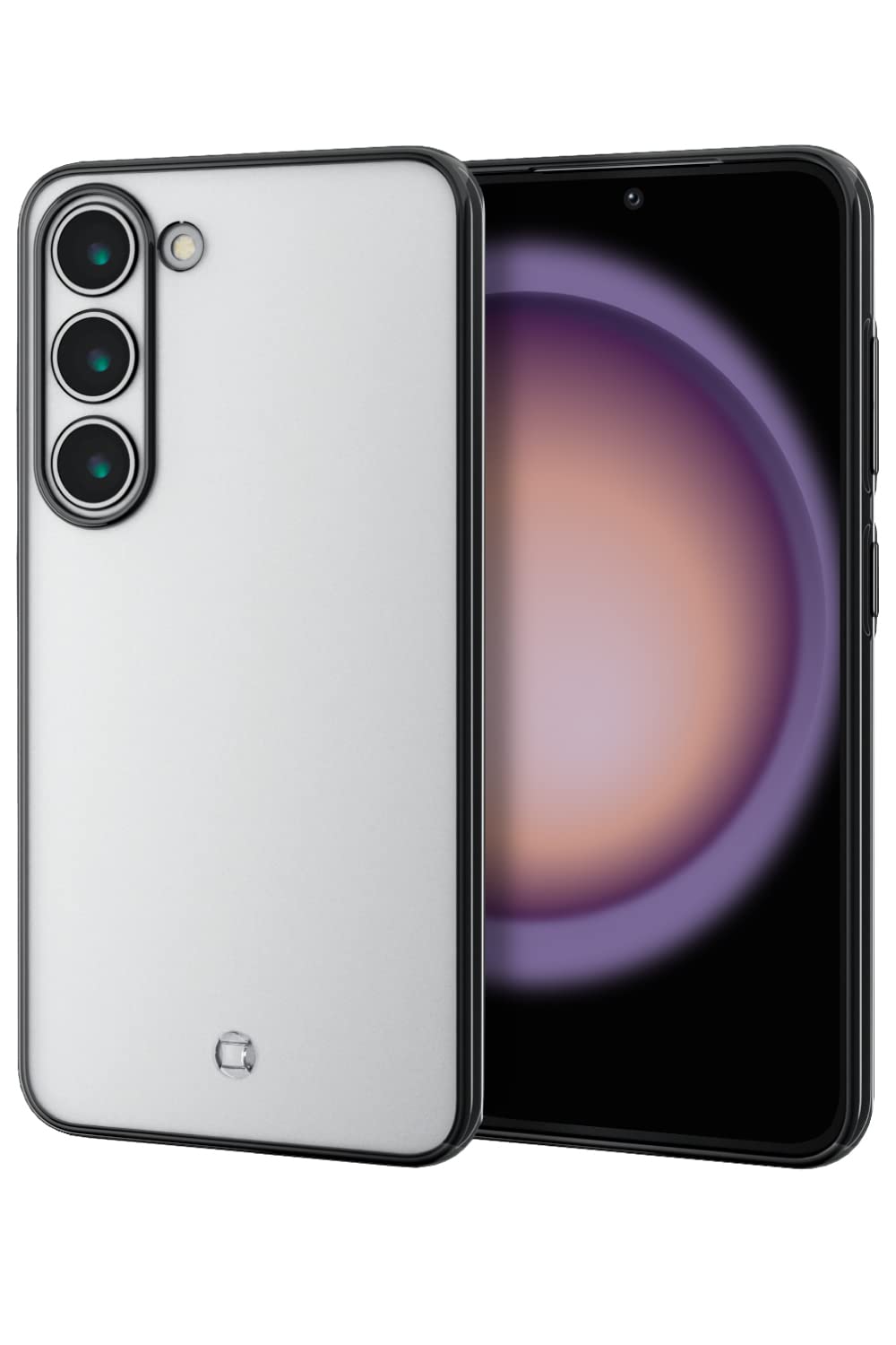 エレコム Galaxy S23 (SC-51D / SCG19) ケース ソフト カバー カメラ周り保護 ストラップホール付 メタリックフレーム 極限設計 ブラック PM-G231UCTMKBK
