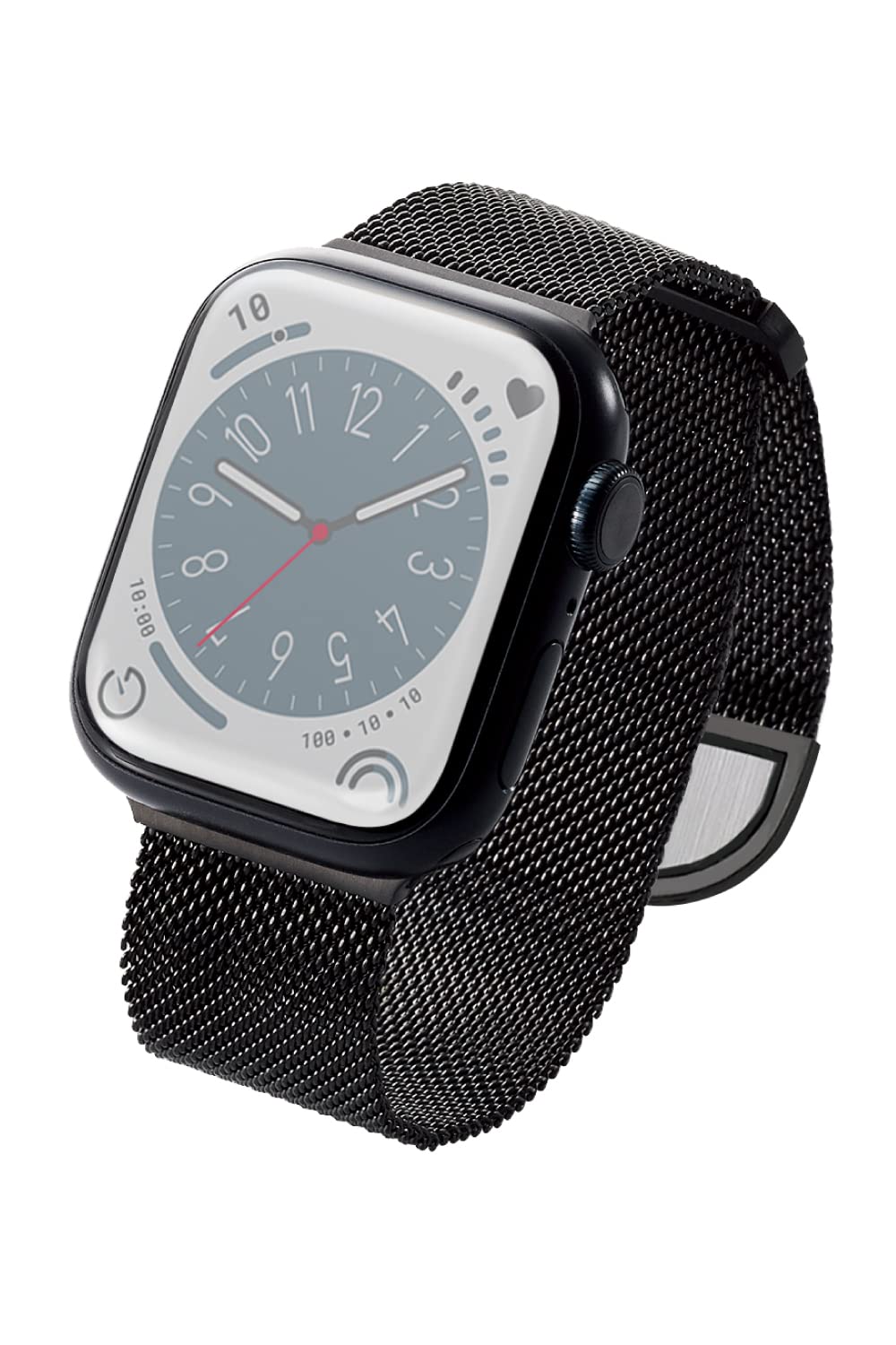 エレコム Apple Watch アップルウォッチ バンド ステンレス 編み込み マグネットバックル 工具無し 41mm 40mm 38mm Series 8 7 SE2 SE 6 5 4 3 2 1
