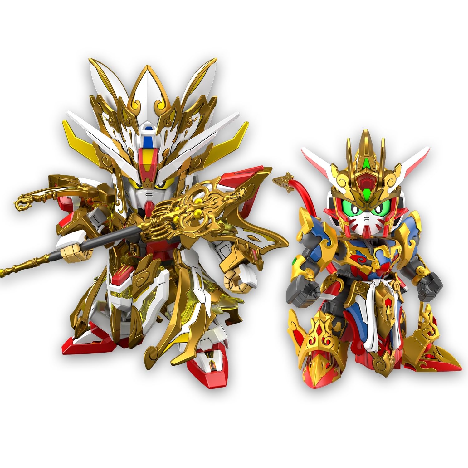 BANDAI SPIRITS(バンダイ スピリッツ) SDW HEROES ヒーロー再臨! 復活の悟空インパルスガンダム 三蔵ストライクフリーダムガンダム セット 色分け済みプラモデル