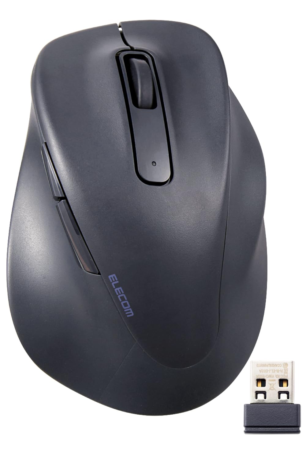 エレコム マウス ワイヤレスマウス EX-G 無線2.4GHz 静音 XLサイズ 5ボタン 「Ask Doctors評価サービス」認証 抗菌 ブラック M-XGXL30DBSKBK