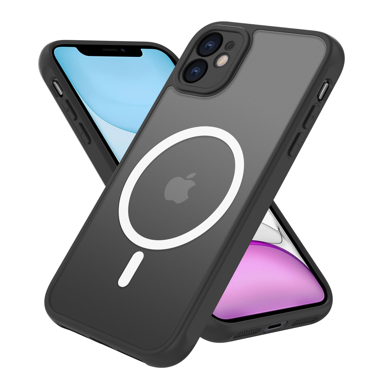 i Phone 11 ケース 半透明 Mag Safe対応 iphone11 カバー マグネット搭載 アイフォン 11 用 カバー 米軍MIL規格 耐衝撃 マット感 スマホケース iphone 11 