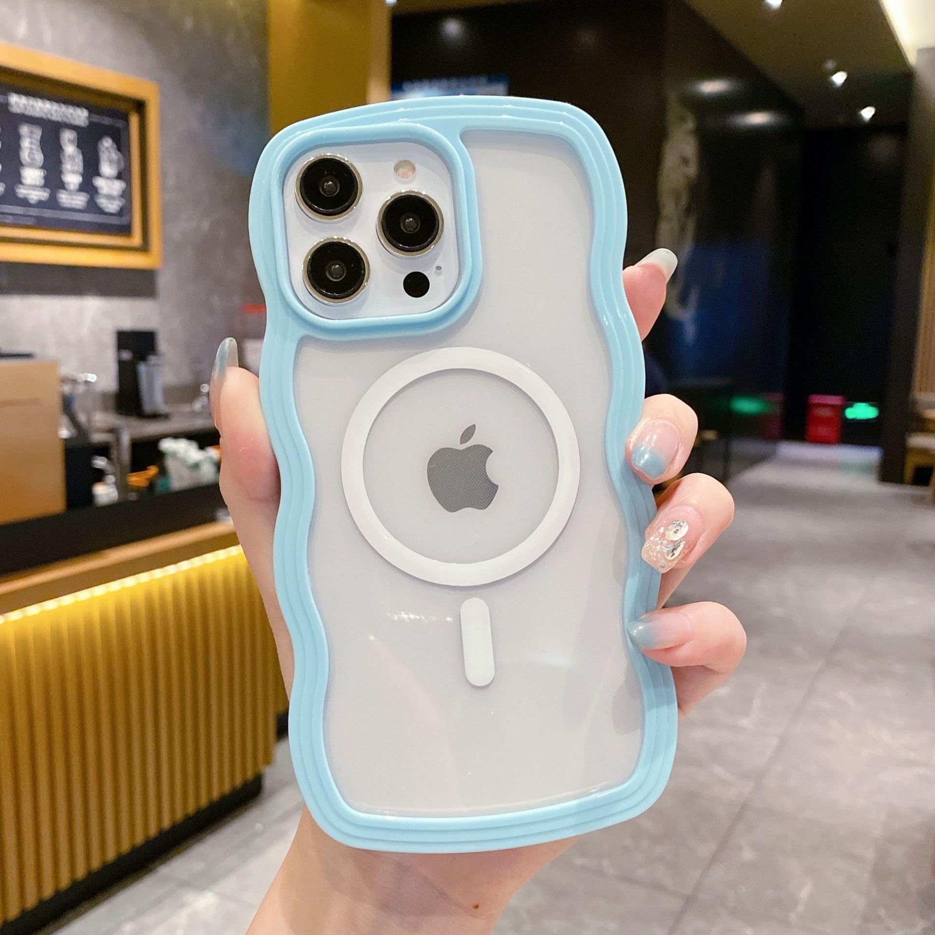QLTYPRIMag Safe対応i Phone 14ケース i Phone 13ケース クリア TPUカバー おしゃれ 韓国 可愛い 透明 薄型 軽量 耐衝撃 グネット搭載 スマホケース ワイヤレス