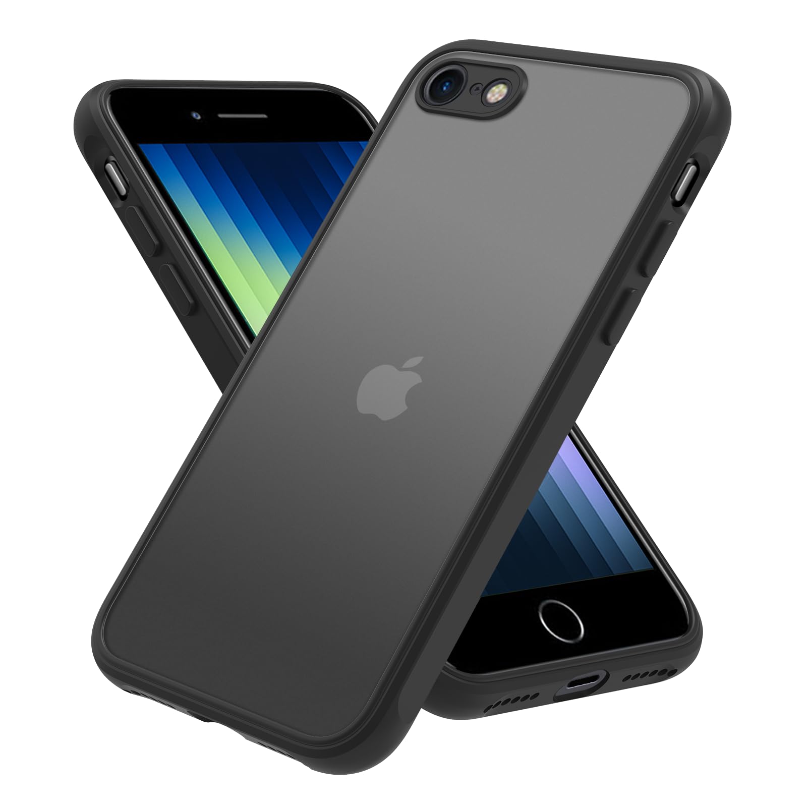 i Phone SE ケース 第3世代 第2世代 i Phone 8 ケース i Phone 7 ケース マット 半透明 スマホケース 米軍MIL規格 耐衝撃 i Phone SE2 ケース ワイヤレ