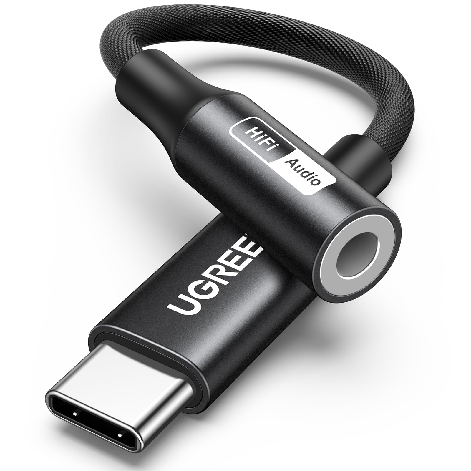 ハイレゾ音質 UGREEN USB C イヤホンジャック 変換 タイプc イヤホン変換アダプタ DAC搭載 32bit/384KHz 通話/音楽/マイク/リモコン付き