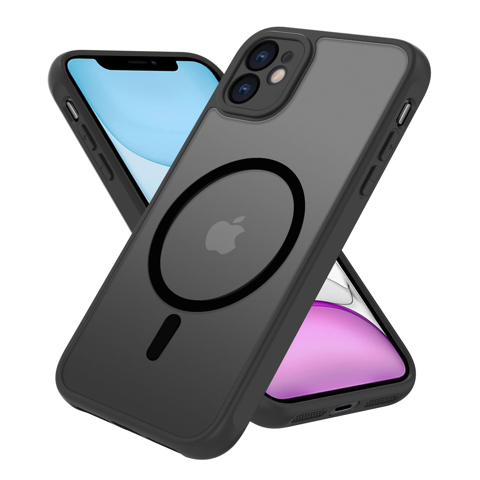 i Phone 11 ケース 半透明 Mag Safe対応 iphone11 カバー マグネット搭載 アイフォン 11 用 カバー 米軍MIL規格 耐衝撃 マット感 スマホケース iphone 11 
