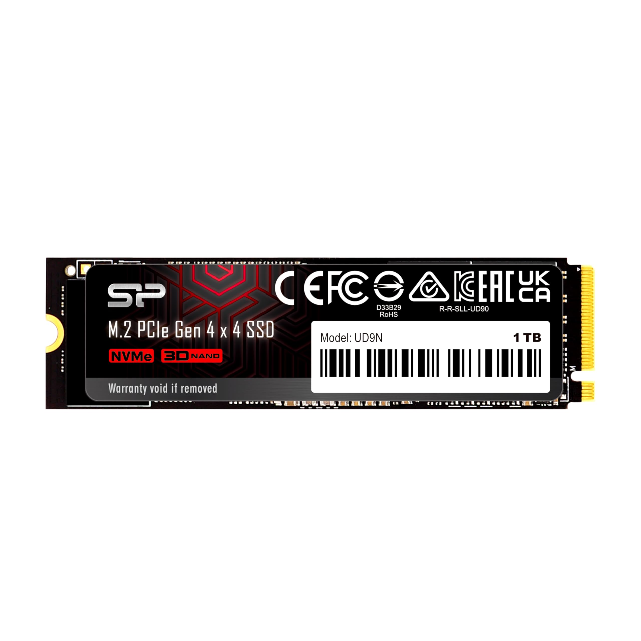 シリコンパワー SSD 1TB超高速 ゲーミングSSDRead 5,000MB/s Write 4,800MB/s 3D NAND M.2 2280 PCIe4.0×4 NVMe1.4 UD9Nシリーズ SJ01KG